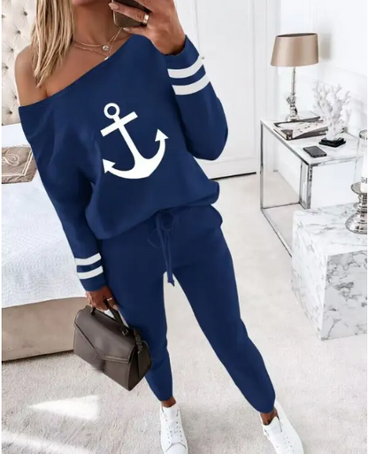 Heidi-Mode | Set aus Oberteil und Hose mit Aufdruck „Not Today“.