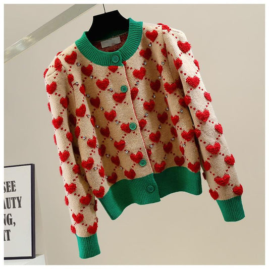 Esther - Kuscheliger Pullover mit Herzdesign