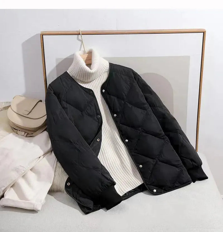 Vielseitige damenjacke für herbst und winter - modisch und warm