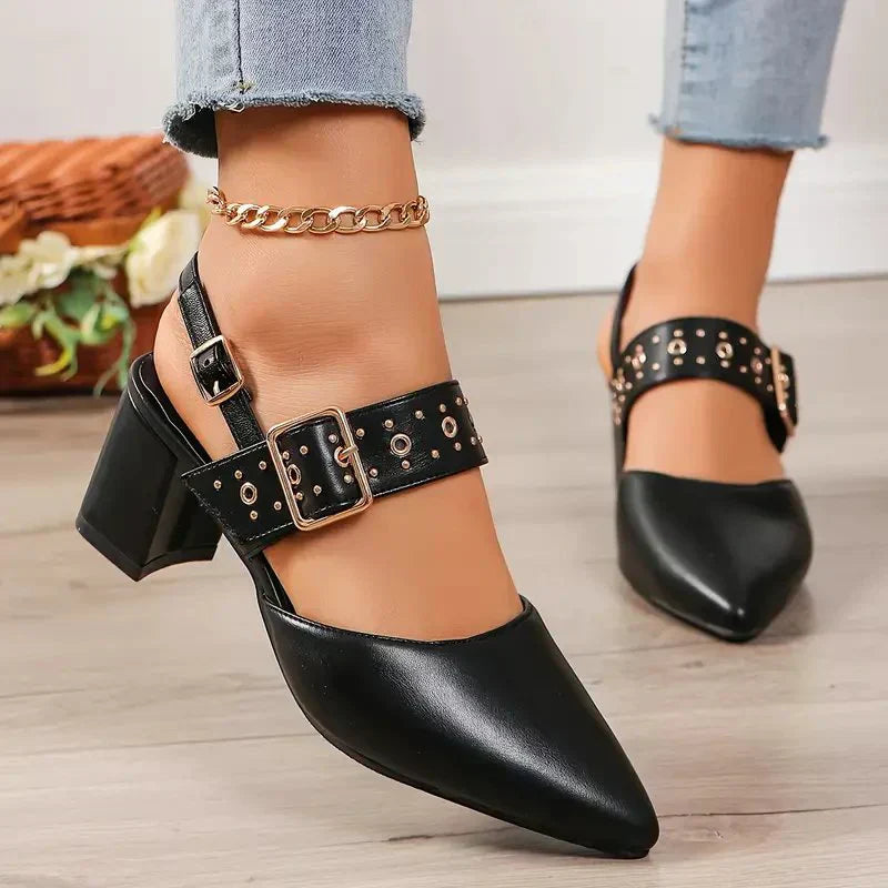 Elegante sandalen mit kubanischen absätzen | Tyrax