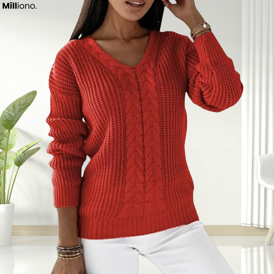 Amelia - Skandinavischer Strickpullover
