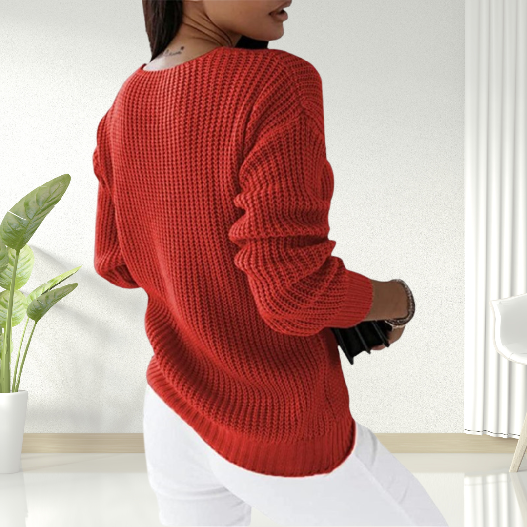 Amelia - Skandinavischer Strickpullover