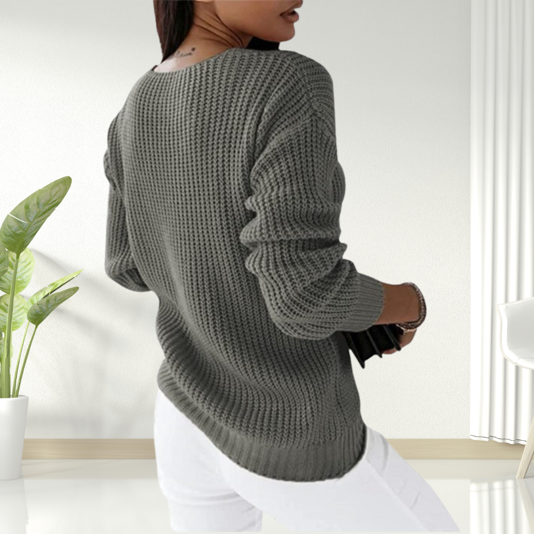 Amelia - Skandinavischer Strickpullover