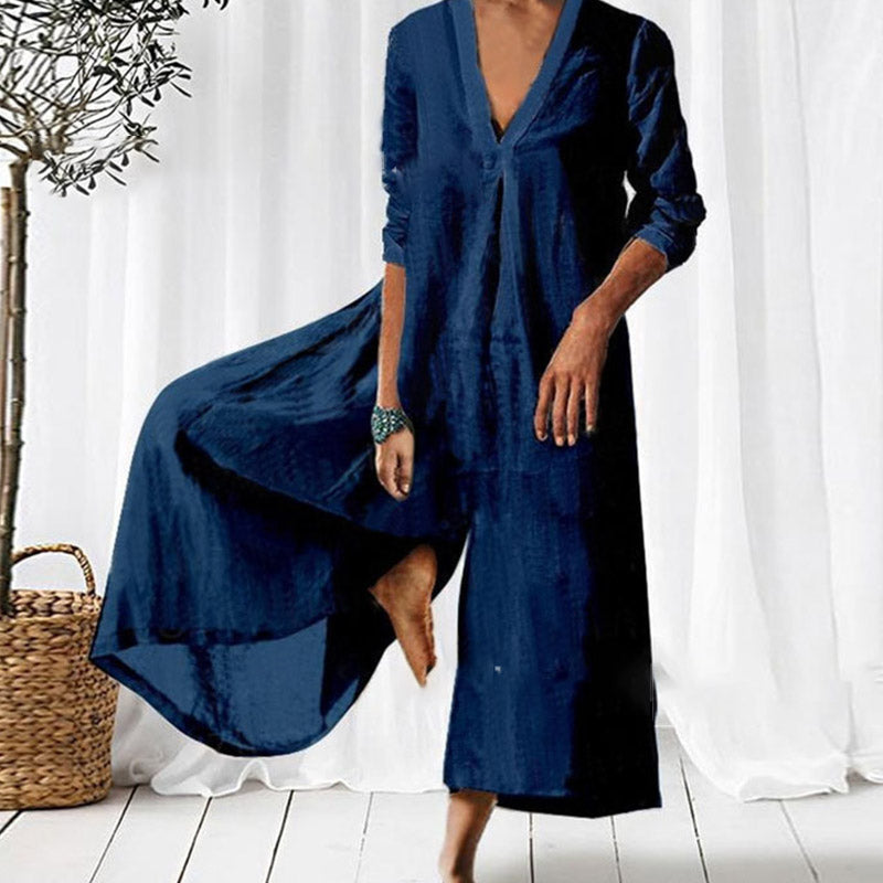 Lyndia | Woman Weites Overallkleid