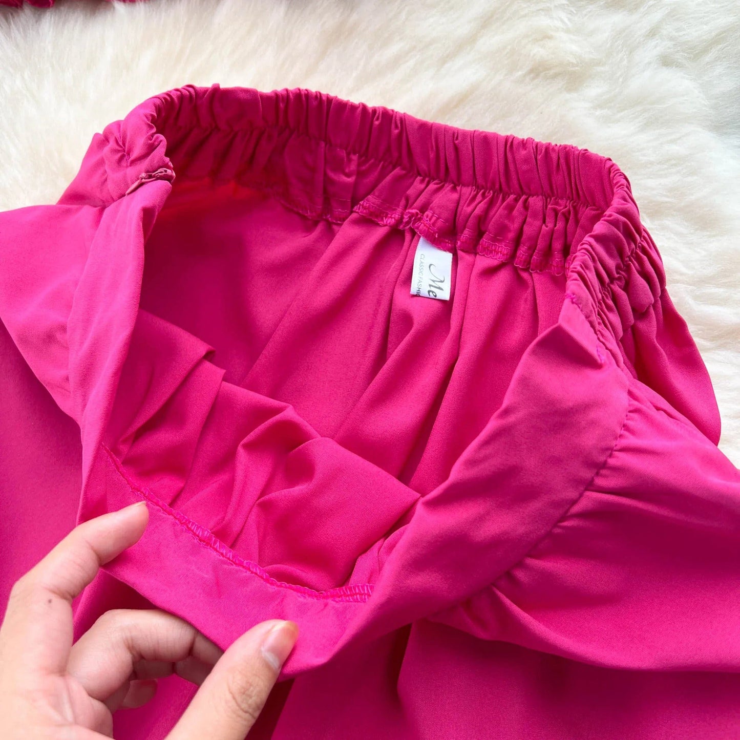 ABEGAIL - Ärmelloses plissiertes Trägertop und Rock-Set