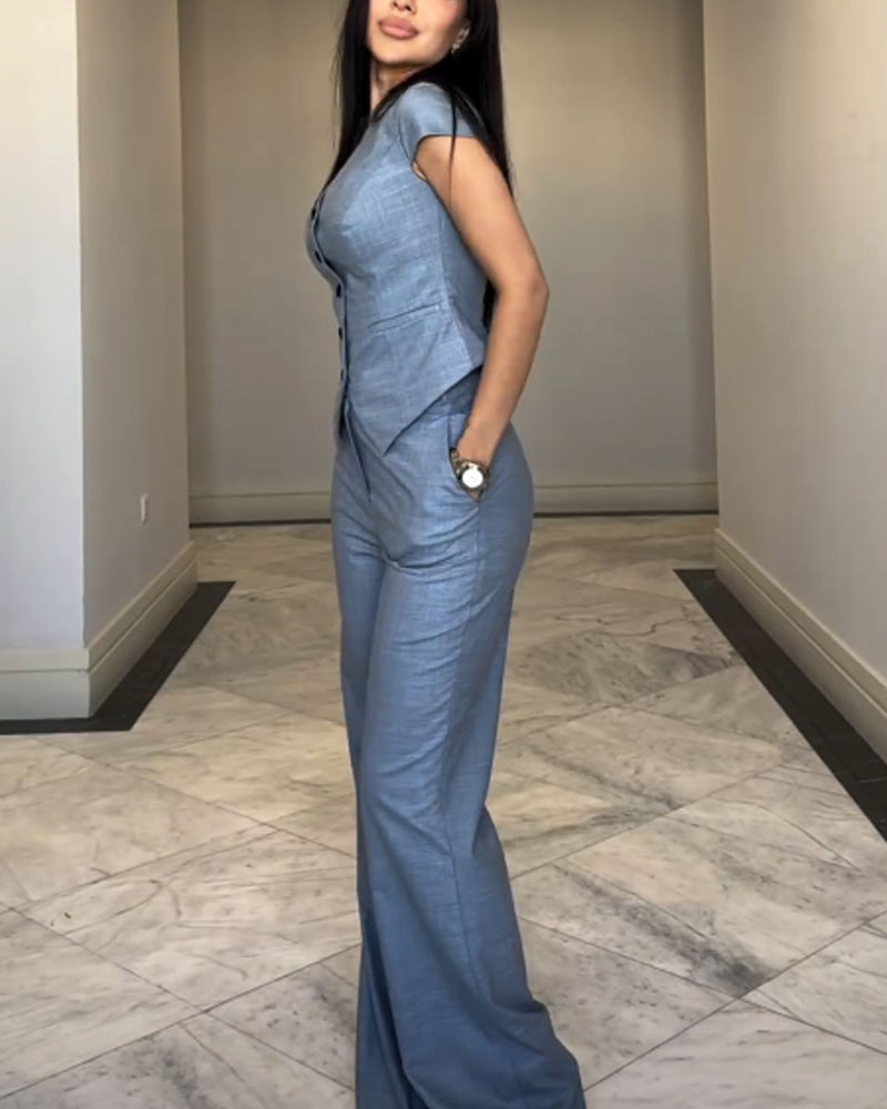 Heidi-Mode | Set aus Kurzarmblazer und Hose