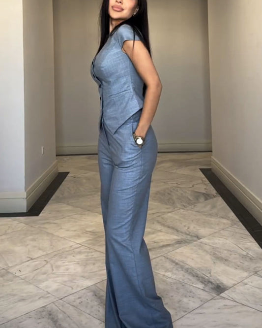 Heidi-Mode | Set aus Kurzarmblazer und Hose