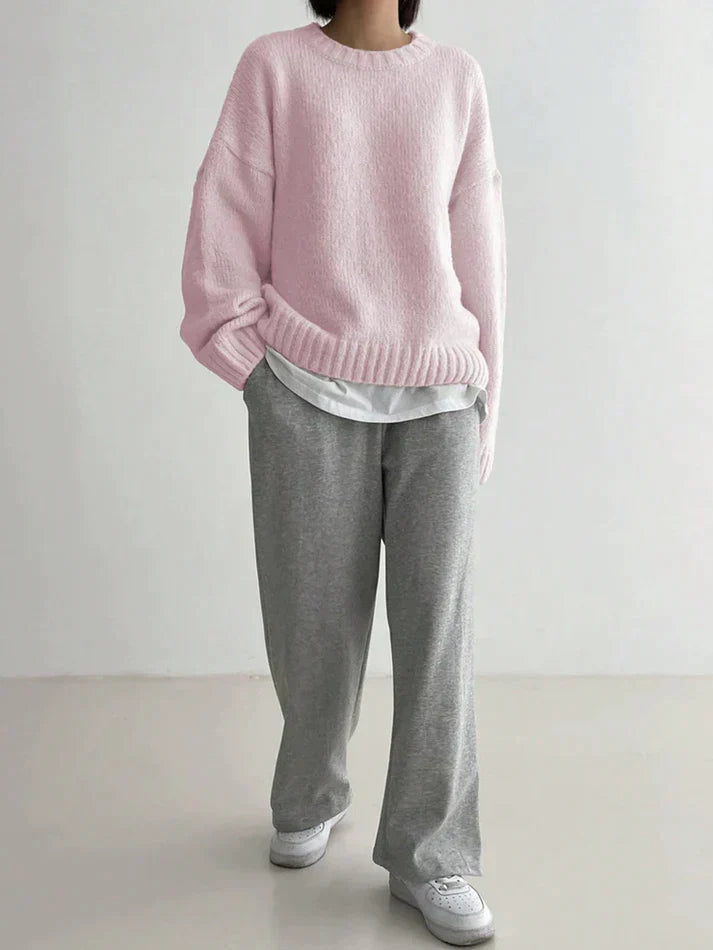 Rosa monochrome Pullover