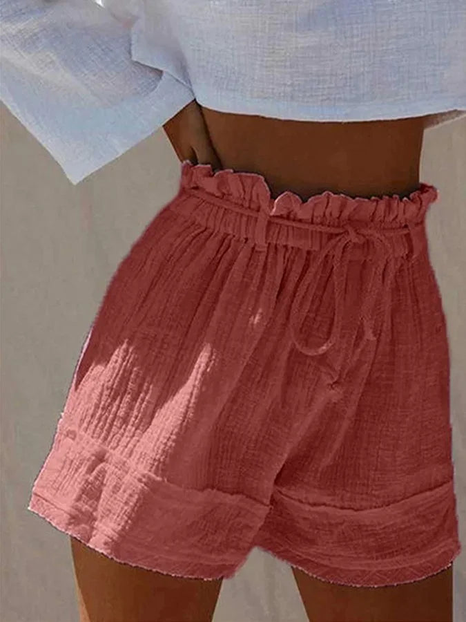 Leila - Lässige und stylische Leinen Shorts