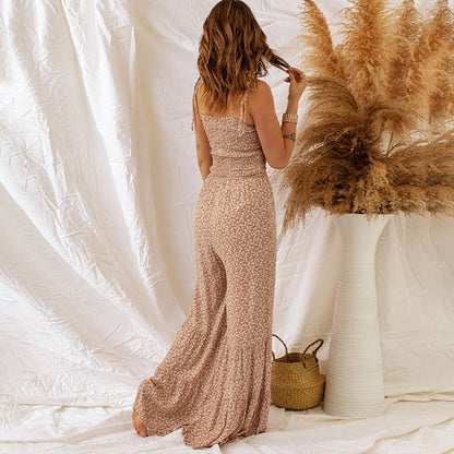 Amelia - Langer Boho-Overall mit Druck