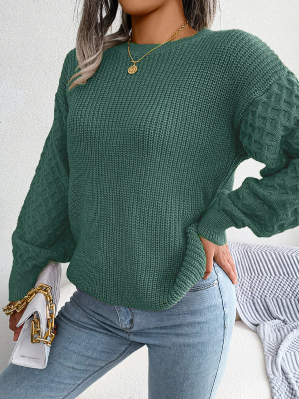 Aliyah - Rundhalsausschnitt-Strickpullover