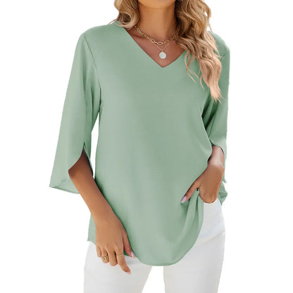 Zoe - Bluse mit V-Ausschnitt