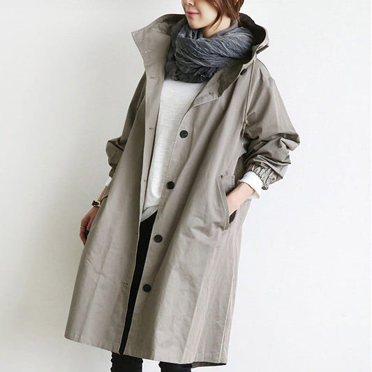 Andréa｜Eleganter Trenchcoat-Regenmantel