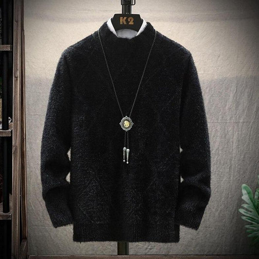 Rollkragenpullover für Herren mit abgesetzten Nähten