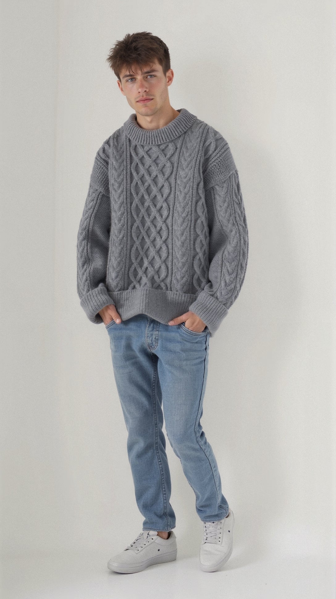 Abdal Kabelstrickpullover