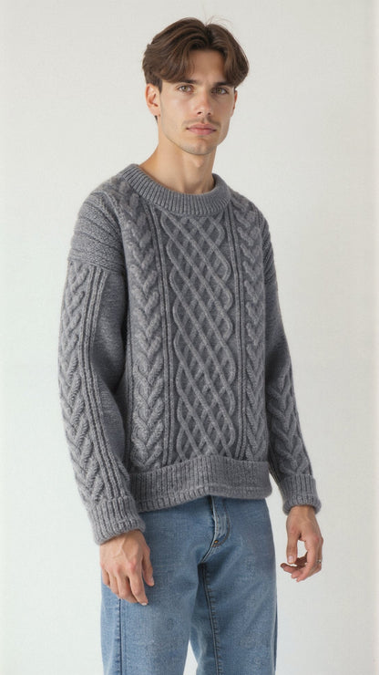 Abdal Kabelstrickpullover