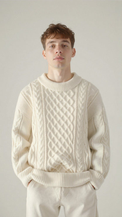 Abdal Kabelstrickpullover