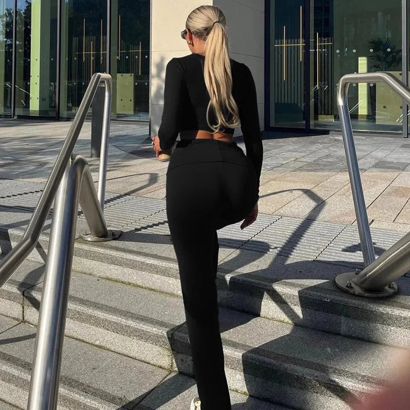 Agatha Crop-Top- und Hosen-Set