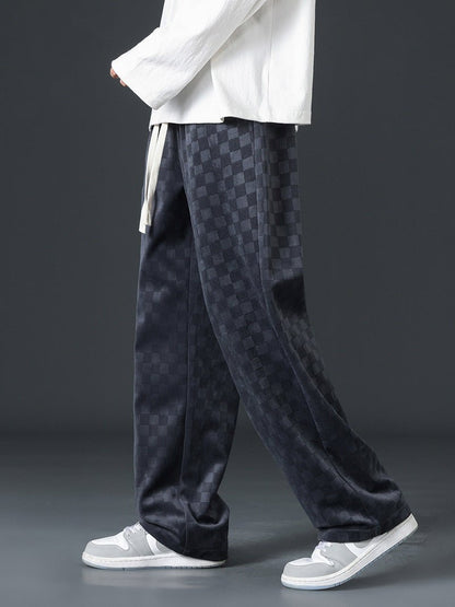 Alford Kordelzughose mit Karomuster