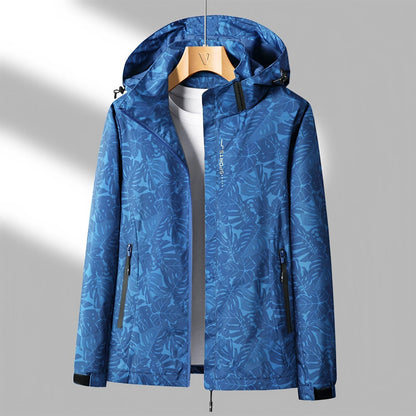 Sanne Bedruckte Outdoor-Jacke mit Kapuze