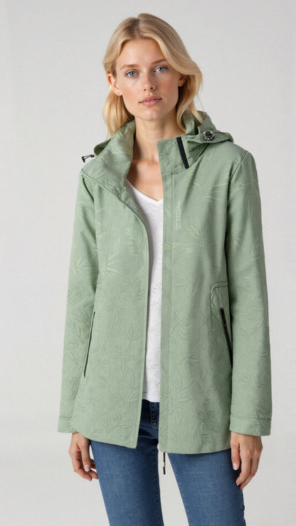 Sanne Bedruckte Outdoor-Jacke mit Kapuze