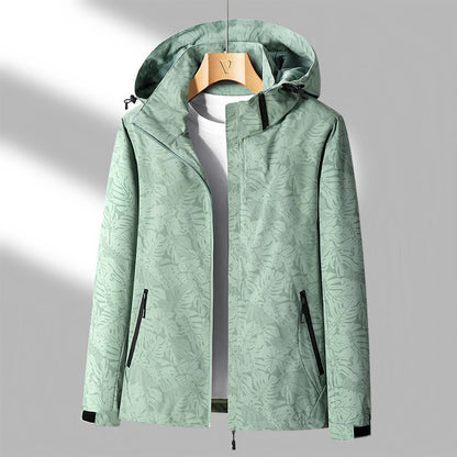 Sanne Bedruckte Outdoor-Jacke mit Kapuze