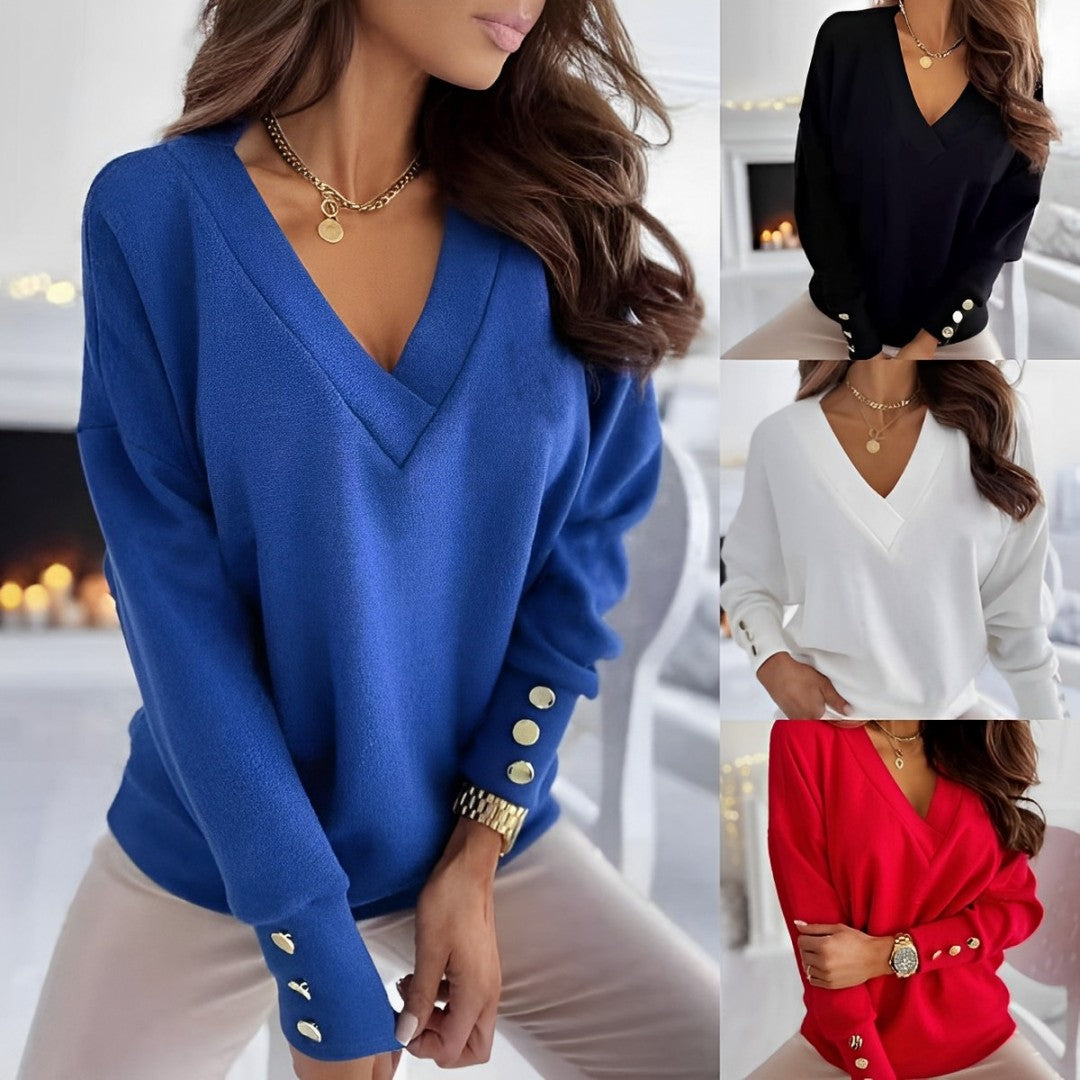 Zola – Gemütlicher Pullover mit V-Ausschnitt