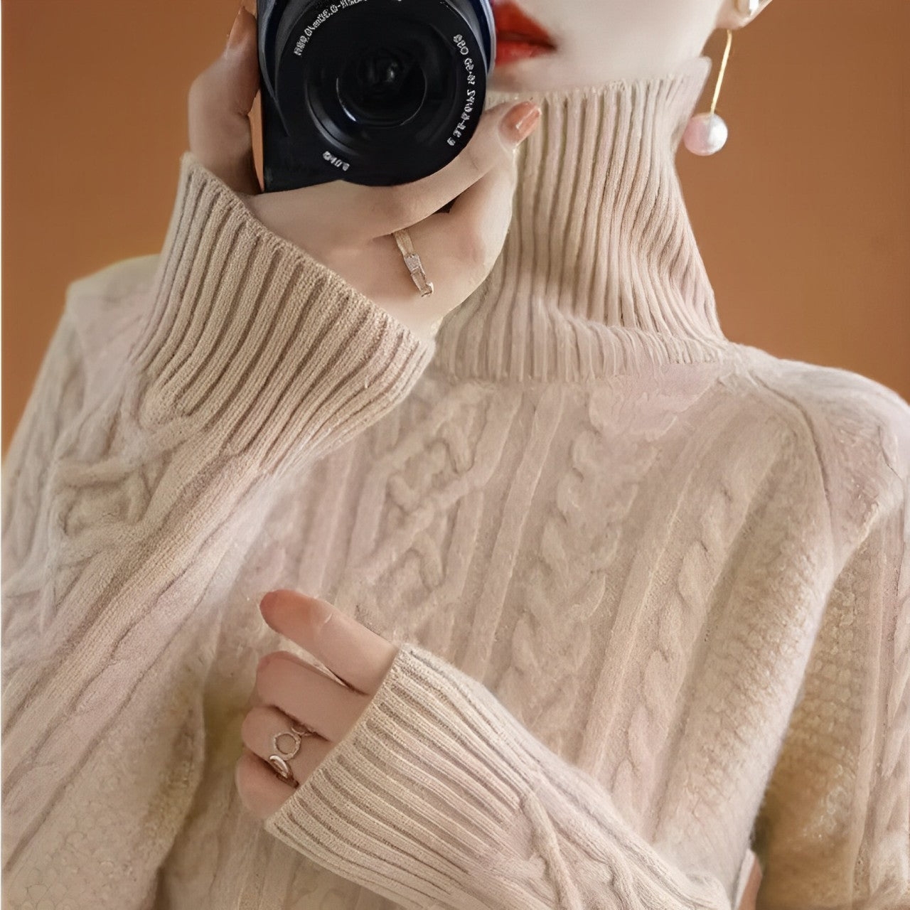 Keighley - Warmer Kaschmir-Rollkragenpullover