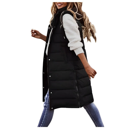 Blanch - Ärmeloser langer Steppmantel