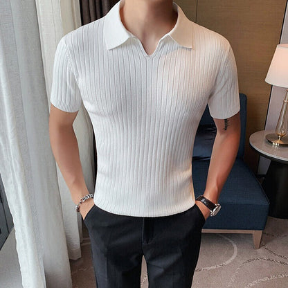 Andrian - Männer Ripp Poloshirt