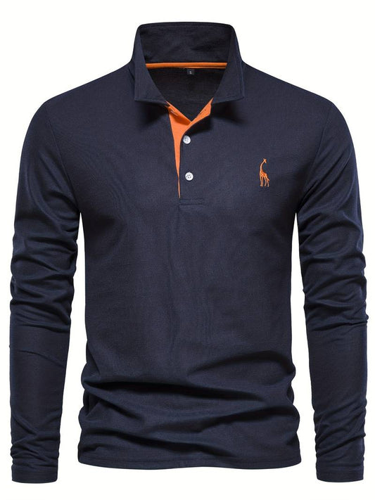 Warren | Langarm Poloshirt