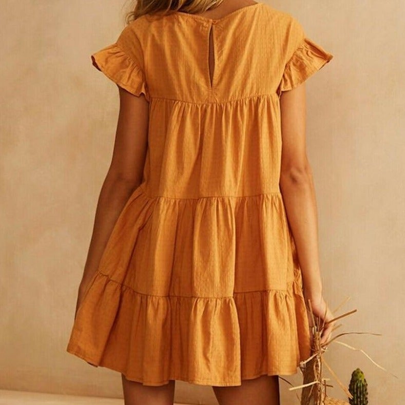 Romantisches Minikleid mit Rüschen