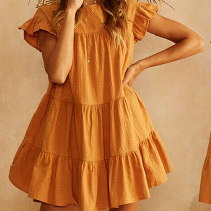 Romantisches Minikleid mit Rüschen