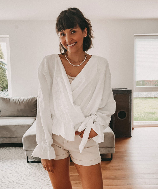 Hyuhan | Bluse Weiß