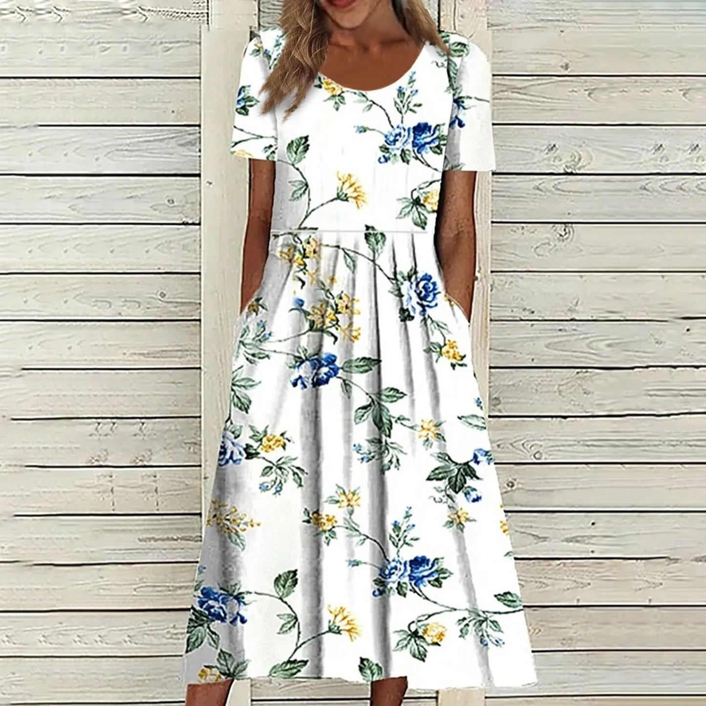 Amelia - Lässiges Sommerkleid mit Blumenmuster