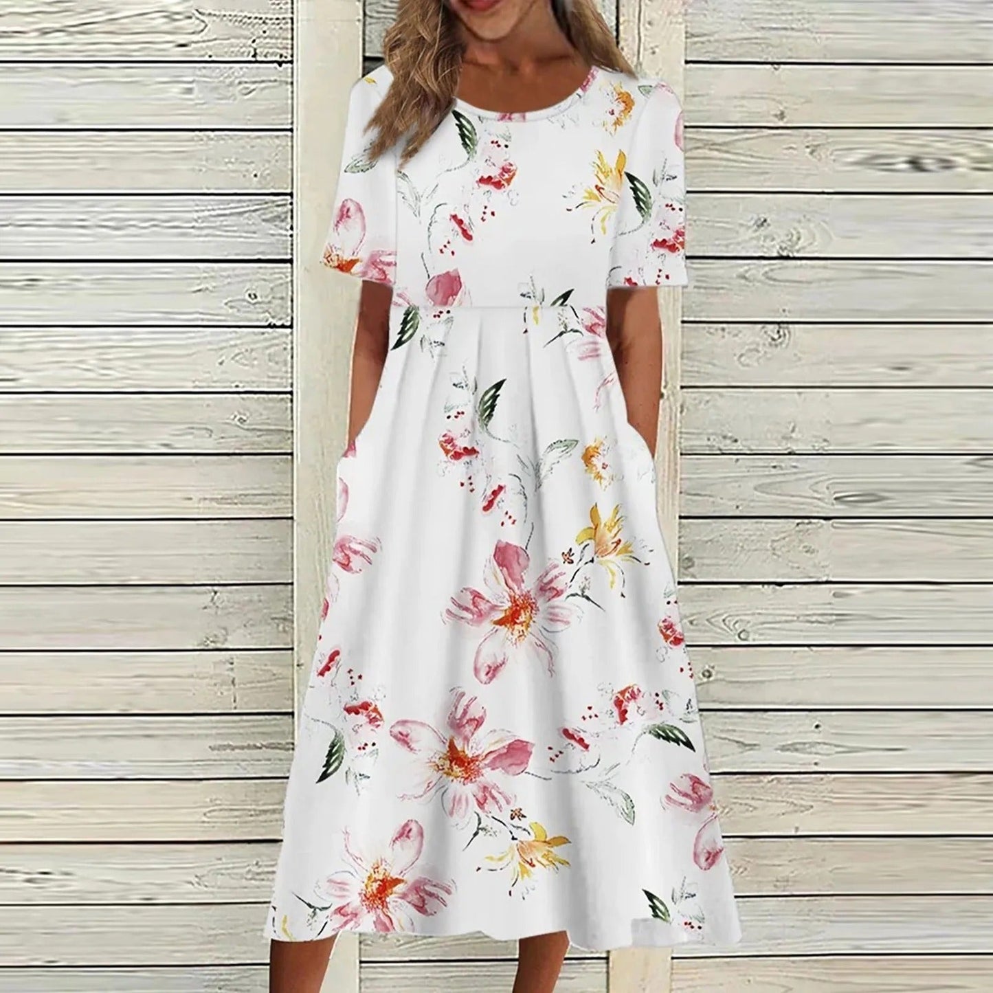 Amelia - Lässiges Sommerkleid mit Blumenmuster