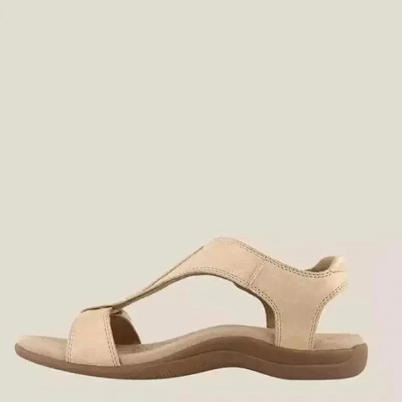 Katie – verstellbare sommersandalen aus leder mit fußgewölbeunterstützung