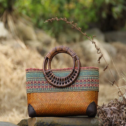 Sophie - Bohemian Couture Handgewebte Tasche