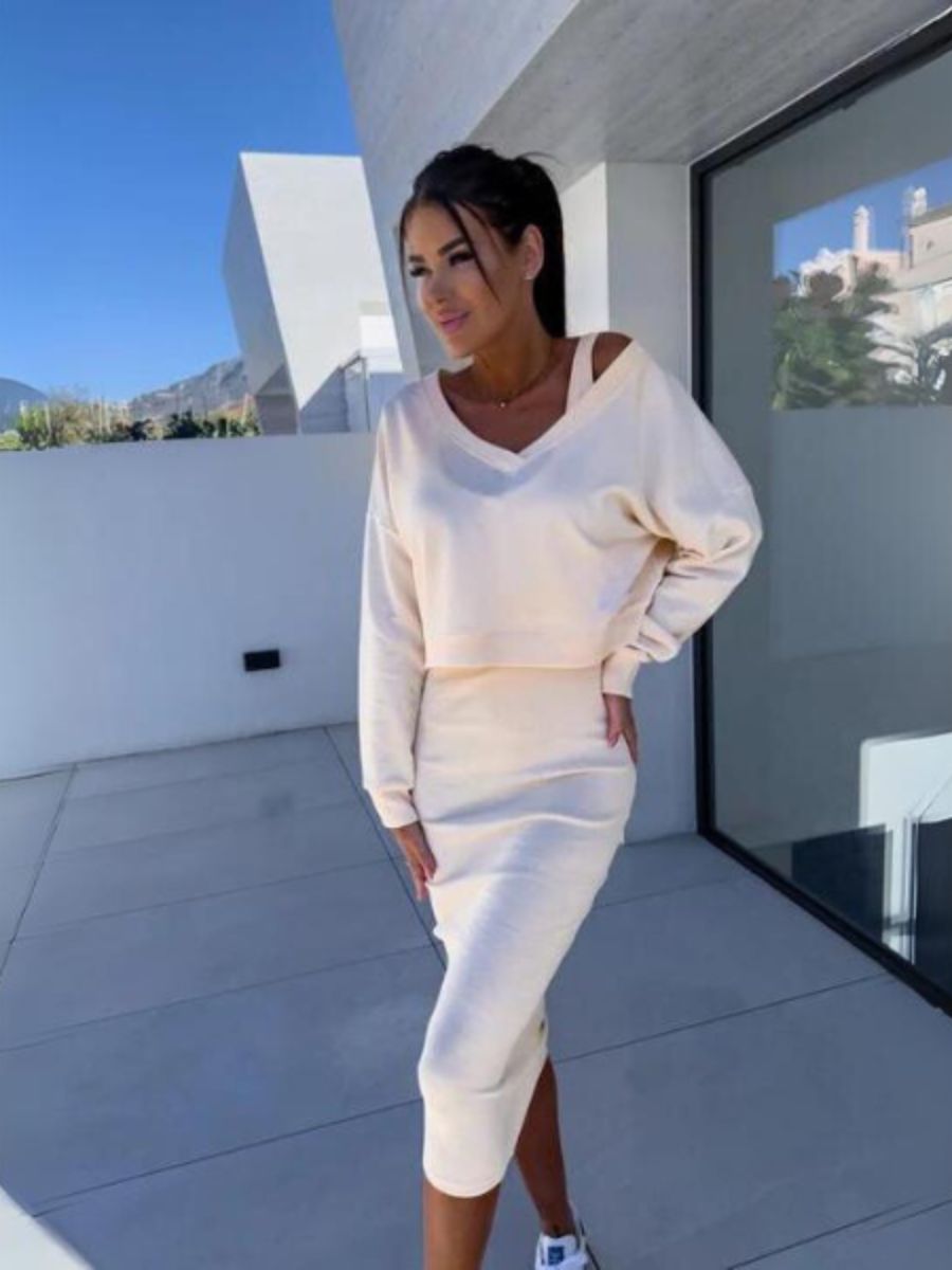 Heidi-Mode | Set aus Pullover und Kleid