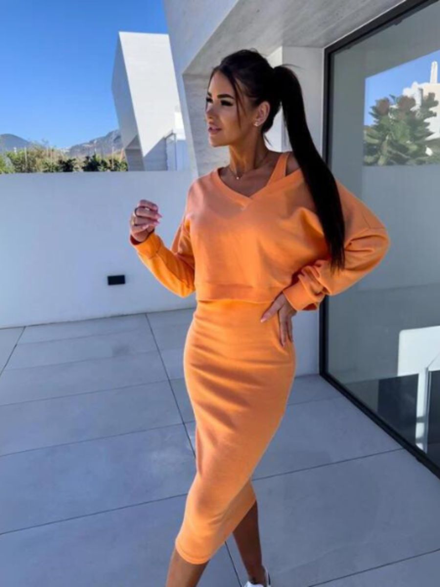 Heidi-Mode | Set aus Pullover und Kleid