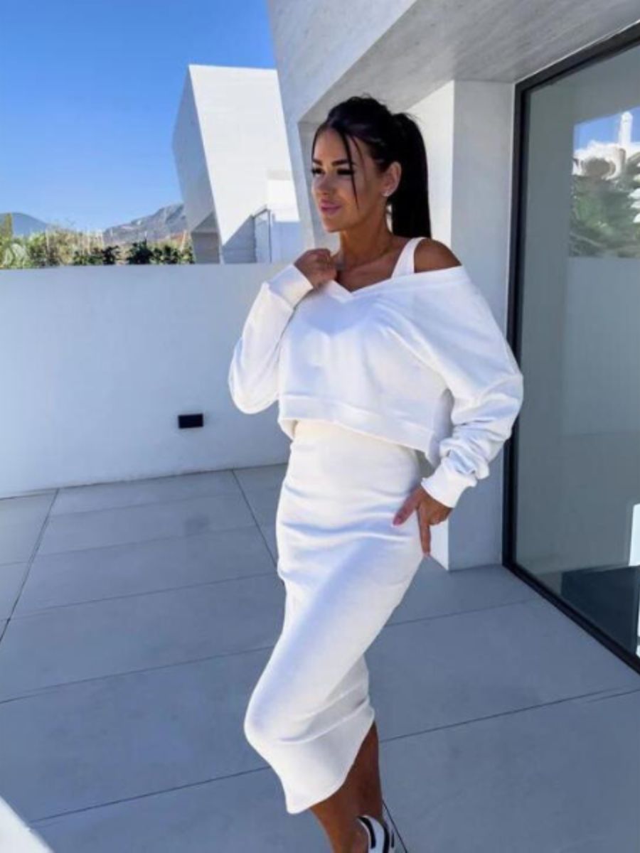 Heidi-Mode | Set aus Pullover und Kleid