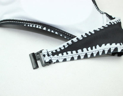 Heidi-Mode | Schwarz-Und-Weiß Bandeau Bikini