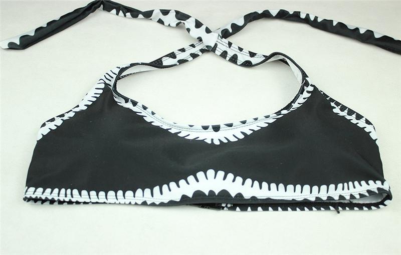 Heidi-Mode | Schwarz-Und-Weiß Bandeau Bikini