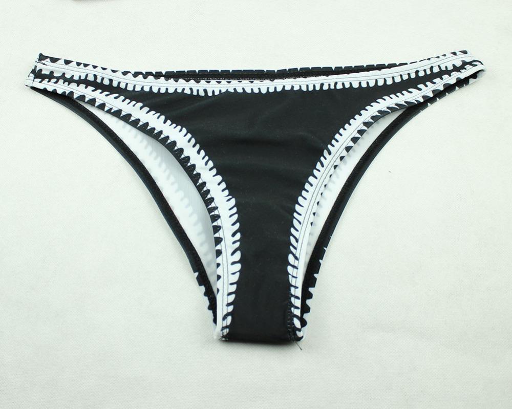 Heidi-Mode | Schwarz-Und-Weiß Bandeau Bikini